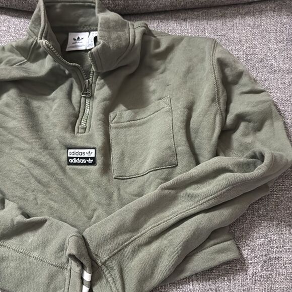 WOMEN’S HOODIE ADIDAS ORIGINALS CROPPED - Picture 9 of 10